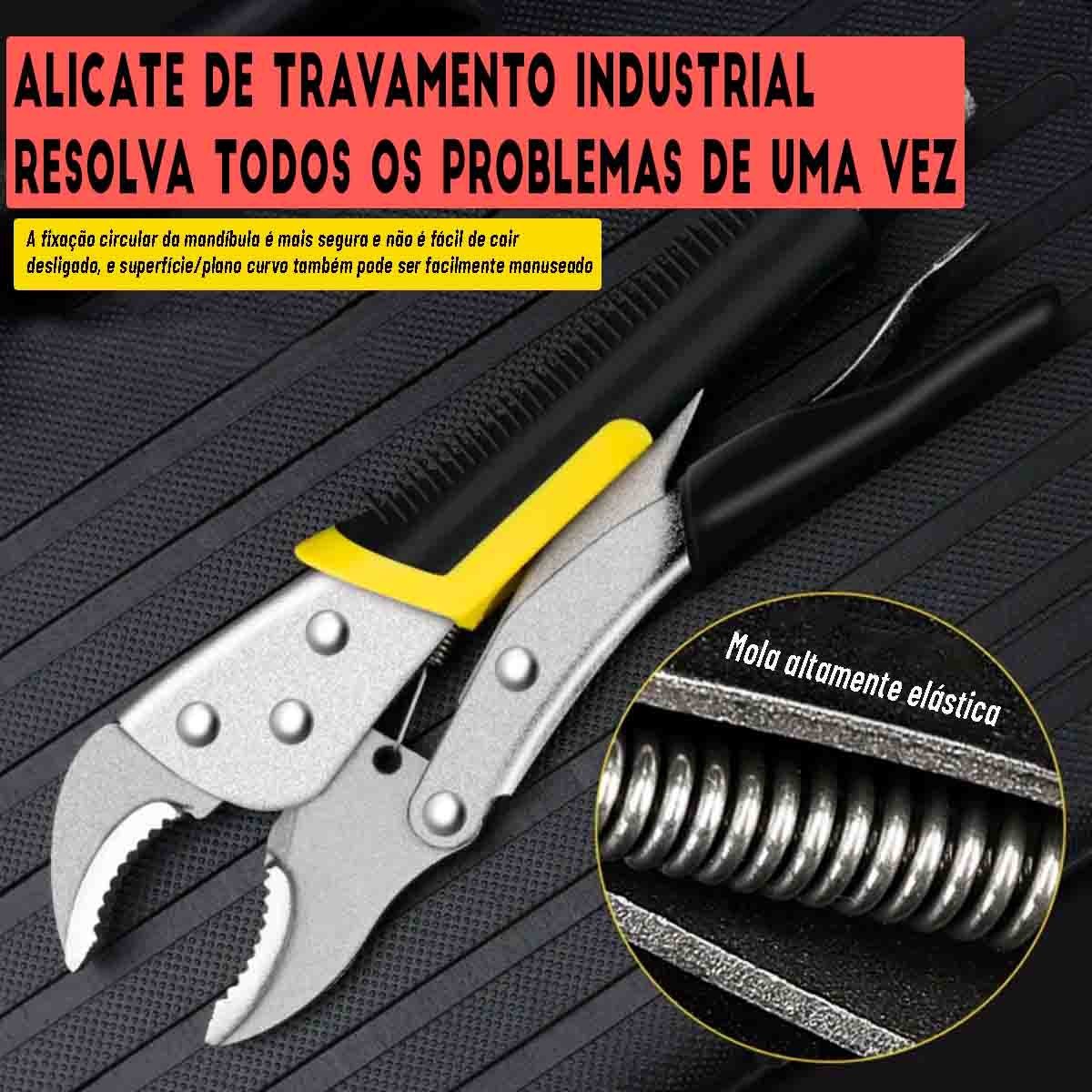 Alicate Pressão Ajustável 10 Polegada Mordente Emborrachado - 3