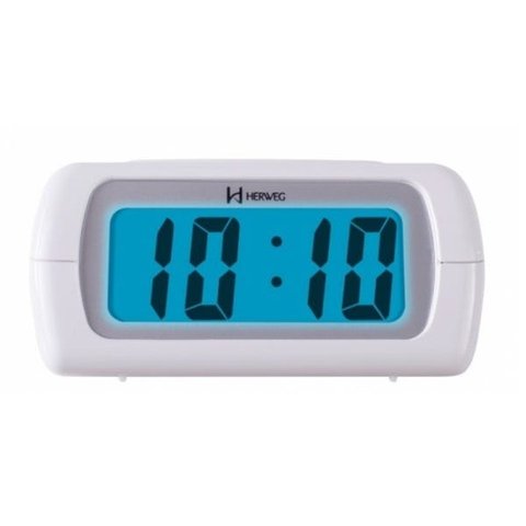 Relógio Despertador Digital Herweg 2981 021 Branco