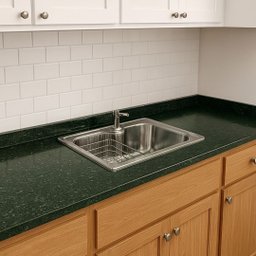 Pia de Cozinha Granito Verde Ubatuba 120cm com Cuba Gourmet: Verde Ubatuba - 2