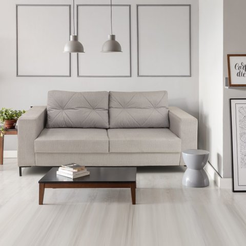 Sofá Fixo 3 Lugares