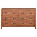 Ver imagem 1 de Cômoda Dupla 6 Gavetas Rustic Brown 158cm - 50361