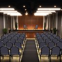 Ver imagem 6 de Kit 5 Cadeiras Hoteleiras Auditório Empilhável Sintético M23 Cinza - Mpozenato