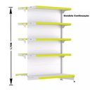Ver imagem 3 de Gondola Centro 170 Fit Ate 9 Metros 1 Ponta Branco 95b Pe Amarelo