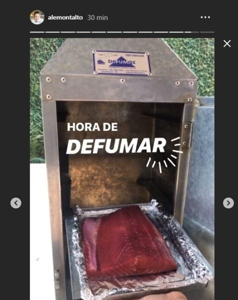 Defumador de Carnes Caseiro Portátil 36 Lts Capacidade 06 Kg Aço INOX - 5