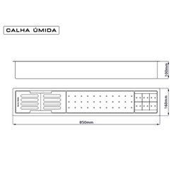 Calha Úmida Kitchen Slim 3 módulos - 3