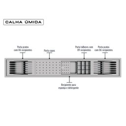 Calha Úmida Kitchen 5 Módulos - 5