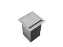 Ver imagem 1 de Lixeira Quadratta de Bancada Inox 5 Litros 2020