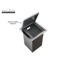 Ver imagem 6 de Lixeira Quadratta de Bancada Inox 5 Litros 2020