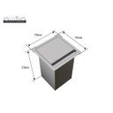 Ver imagem 3 de Lixeira Quadratta de Bancada Inox 5 Litros 2020