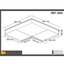 Ver imagem 2 de Tampo MDP para Balcão de Canto 86cm