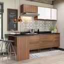 Ver imagem 1 de Cozinha Completa com Bancada e Balcão com Tampo 6 Peças Calábria Multimóveis