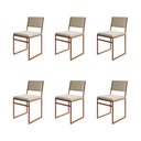 Ver imagem 1 de Kit 6 Cadeiras Industrial Isa Veludo Bege Base Cobre para Mesa Sala Cozinha - Cobre/bege