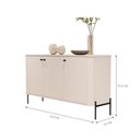Ver imagem 3 de Aparador Baton Rouge Off White Preto