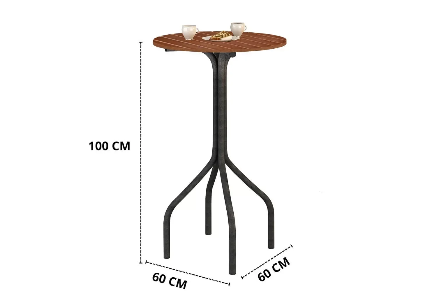 Conjunto De Mesa Bistrô Com 3 Banquetas Panamá - 3