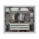 Ver imagem 2 de ROUPEIRO LOPAS TORONTO 2PTS PLUS COM ESPELHO S PES BRANCO