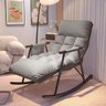 Poltrona de Balanço Lazy Cinza com 3 Níveis de Regulagem e Trava de Segurança - 2