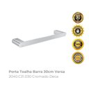 Ver imagem 2 de Porta Toalha Barra 30cm Versa 2040.c31.030 Cromado Deca