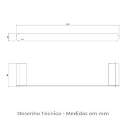 Porta Toalha Barra 30cm Versa 2040.c31.030 Cromado Deca - 3