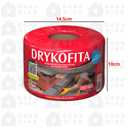 Fita Manta Asfaltica Multiuso 10cm X 10 Metros Dryko - 5