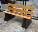 Ver imagem 4 de Banco de Jardim Rústico de Madeira Encosto 1,5 metro BGPLASTICOS BGBFE CORES VARIADAS