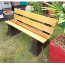 Ver imagem 7 de Banco de Jardim Rústico de Madeira Encosto 1,5 metro BGPLASTICOS BGBFE CORES VARIADAS