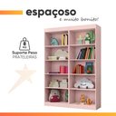 Ver imagem 5 de Kit 2 Estantes Livreiro Office Multiuso 8 Prateleiras Rose J&a