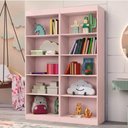 Ver imagem 2 de Kit 2 Estantes Livreiro Office Multiuso 8 Prateleiras Rose J&a