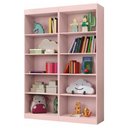 Ver imagem 1 de Kit 2 Estantes Livreiro Office Multiuso 8 Prateleiras Rose J&a