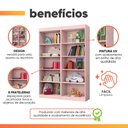 Ver imagem 4 de Kit 2 Estantes Livreiro Office Multiuso 8 Prateleiras Rose J&a