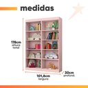Ver imagem 3 de Kit 2 Estantes Livreiro Office Multiuso 8 Prateleiras Rose J&a