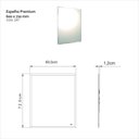 Ver imagem 3 de Espelheira para Banheiro Retangular Premium Prata