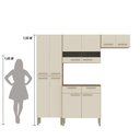 Ver imagem 4 de Armário de Cozinha Completa Mdf 10 Portas 2 Gavetas Atenas Plus - Freijó/soft