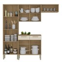 Ver imagem 3 de Armário de Cozinha Completa Mdf 10 Portas 2 Gavetas Atenas Plus - Freijó/soft