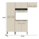Ver imagem 2 de Armário de Cozinha Completa Mdf 10 Portas 2 Gavetas Atenas Plus - Freijó/soft