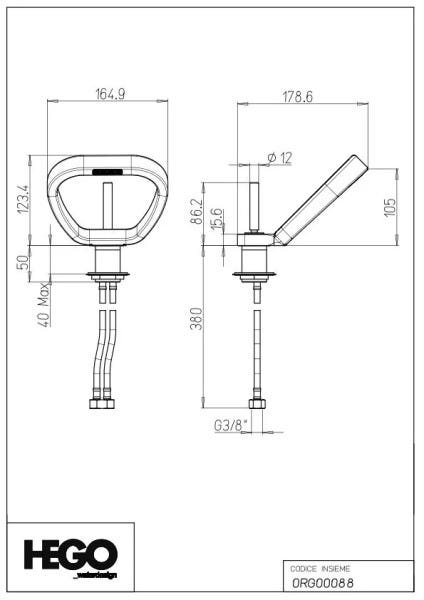 Torneira Misturador Monocomando Banheiro Ring Paini Italia - 2