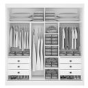 Ver imagem 2 de Guarda Roupa Casal Espelhado 2 Portas 6 Gavetas - Las Vegas-cinamomo - Móveis D'doro