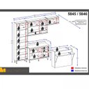 Ver imagem 4 de Cozinha Completa com Bancada e Balcão com Tampo 6 Peças 8 Prateleiras Sicília Multimóveis
