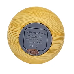 Umidificador de Ar Difusor Ultrassônico para Aromaterapia Estilo Madeira com Luz Led - 4