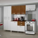 Ver imagem 1 de Cozinha Completa Balcão com Tampo 4 Peças Azaléia Sallêto Móveis