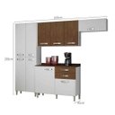 Ver imagem 4 de Cozinha Completa Balcão com Tampo 4 Peças Azaléia Sallêto Móveis