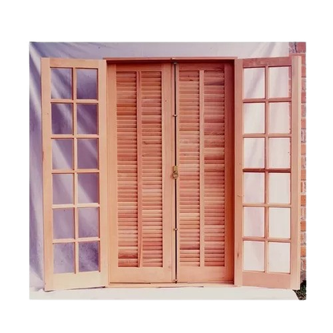 Porta Balcão de Madeira Maciça Abrir/abrir 2,10(a)x1,40(l) com Ferragens