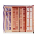 Ver imagem 1 de Porta Balcão de Madeira Maciça Abrir/abrir 2,10(a)x1,40(l) com Ferragens