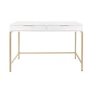 Ver imagem 4 de Escrivaninha Square 2 Gavetas 100% MDF Pés de Metal Branca