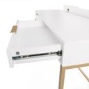 Ver imagem 7 de Escrivaninha Square 2 Gavetas 100% MDF Pés de Metal Branca