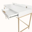 Ver imagem 2 de Escrivaninha Square 2 Gavetas Branca