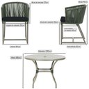 Ver imagem 2 de Mesa e 6 Cadeiras de Jantar Noronha Fendi E12 Trama Original Verde