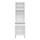 Ver imagem 2 de Paneleiro Duplo Balcão Compacto Andreia Ajl Móveis - Branco