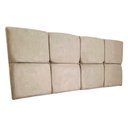 Ver imagem 3 de Cabeceira Painel Solteiro 0,90m Nina Suede - Pallazio Cor Bege