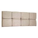 Ver imagem 1 de Cabeceira Painel Solteiro 0,90m Nina Suede - Pallazio Cor Bege
