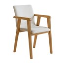 Ver imagem 7 de Conjunto Sala de Jantar 4 Lugares Redonda com Prato Giratório Mesa e Cadeira Flora Marrom/Cinamomo/Off White/Veludo Palha